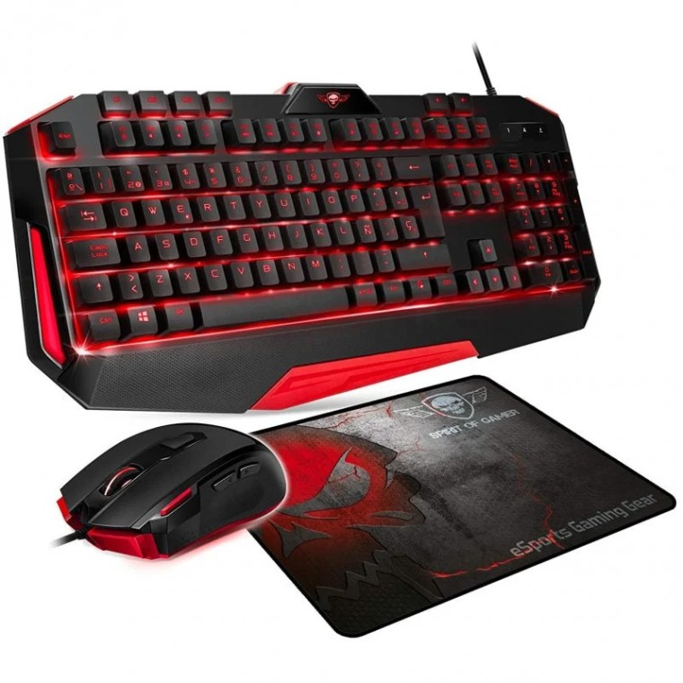 Spirit of Gamer 3in1 Pack Teclado + Ratón + Alfombrilla Gaming