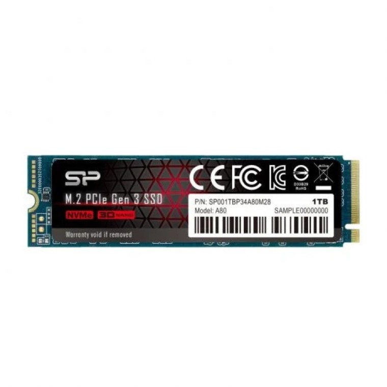 Silicon Power P34A80 1TB SSD M.2 PCIe Gen3x4 NVMe