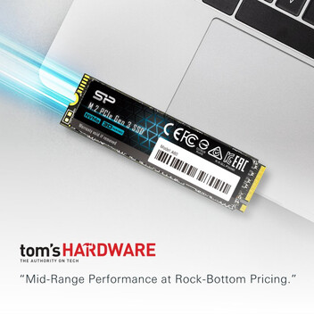 Disco Duro Silicon Power P34A60 2TB Disco SSD PCIe Gen3x4 2200MB/s M.2 + ECC y Cache SLC