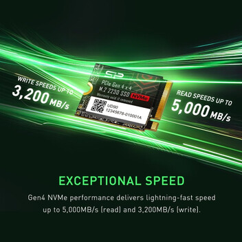 Disco Duro Silicon Power UD90 1TB Disco SSD 5000MB/s NVMe PCIe Gen4x4 2230