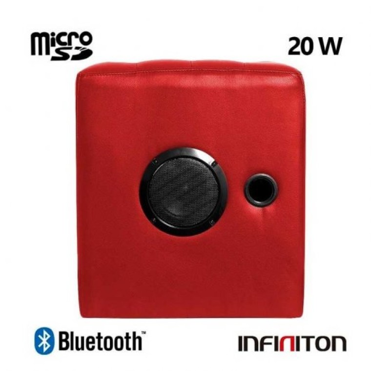 Infiniton SP-21 Sofa Altavoz Bluetooth 20W Rojo