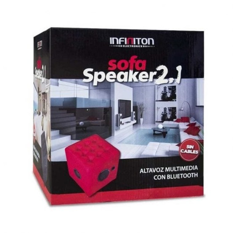 Infiniton SP-21 Sofa Altavoz Bluetooth 20W Rojo