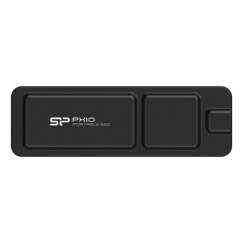 Disco Duro Silicon Power 512 GB SSD 1050 MB/s PX10 USB Tipo C Aluminio Negro