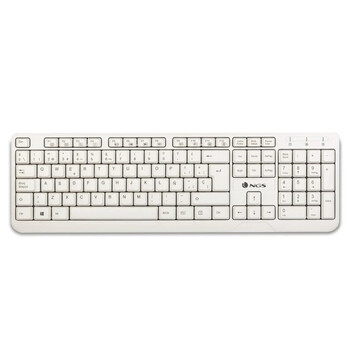 NGS Spike Teclado USB Multimedia Plug & Play 1.4m Qwerty Español Blanco NGS Spike Teclado USB Multimedia Plug & Play 1.4m Qwerty Español Blanco