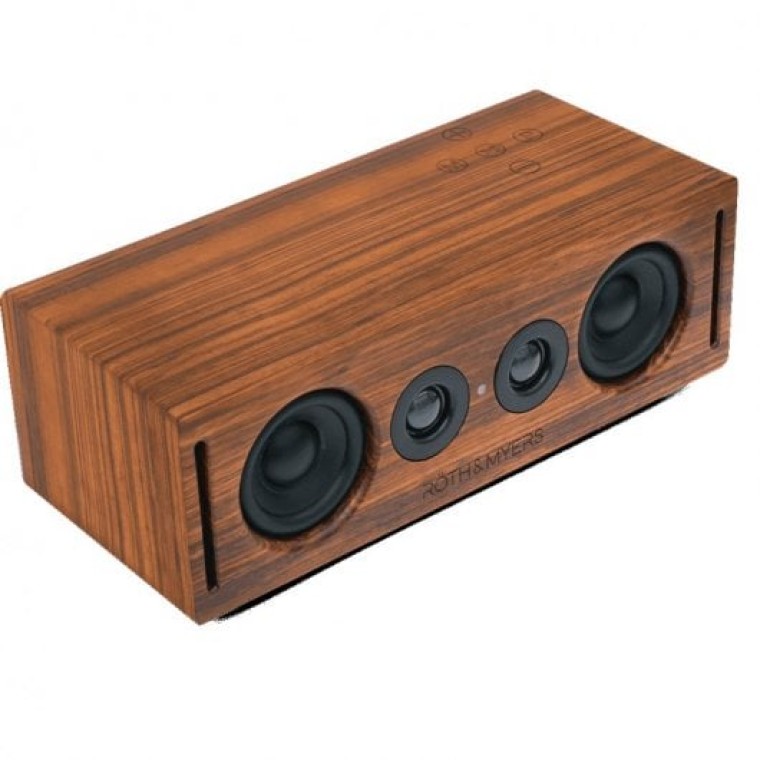 Röth & Myers Bosk Altavoces WiFi/Blueetoh 70W Madera de Zebrano