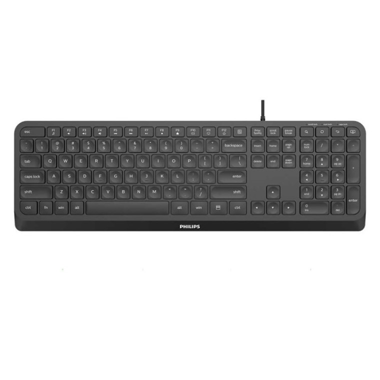 Philips 2000 Series SPK6207B/00 Teclado USB Negro Layout US