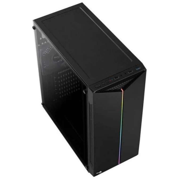 Aerocool Split USB 3.0 RGB con Ventana Negra