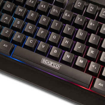Sparco STEALTH Teclado Gaming RGB USB Negro Sparco STEALTH Teclado Gaming RGB USB Negro
