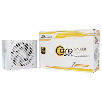 Fuente Alimentación Seasonic 650W 80+ Gold Core GX-650V2/ATX3.1 Modular Blanc