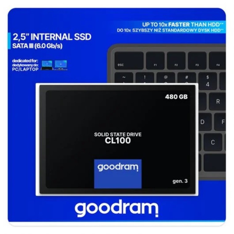 GoodRam CL100 Gen.3 SSD 480GB 2.5" SATA III