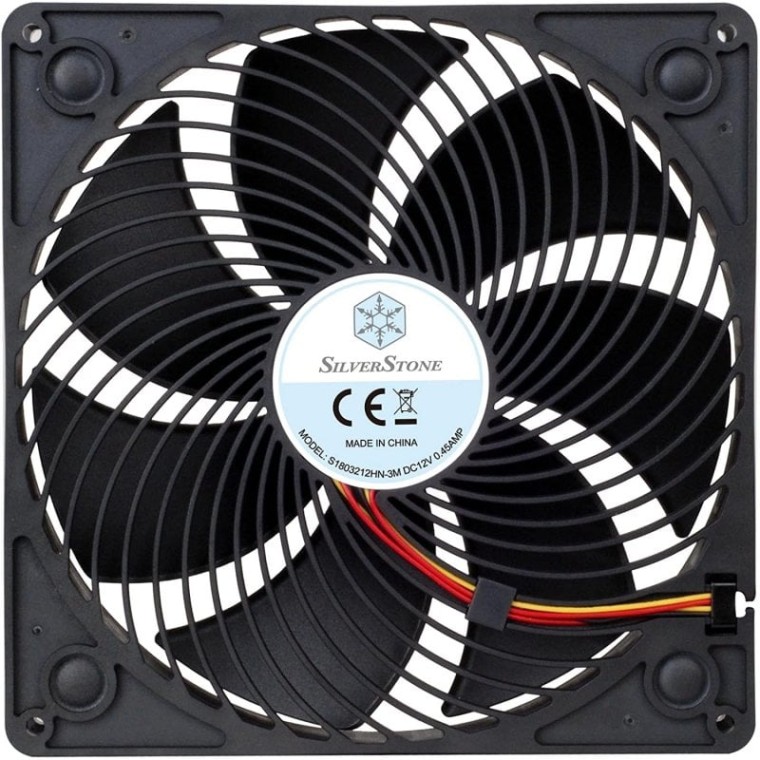 Silverstone Air Penetrator AP181 180x180mm Negro