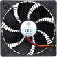 Silverstone Air Penetrator AP181 180x180mm Negro Silverstone Air Penetrator AP181 180x180mm Negro
