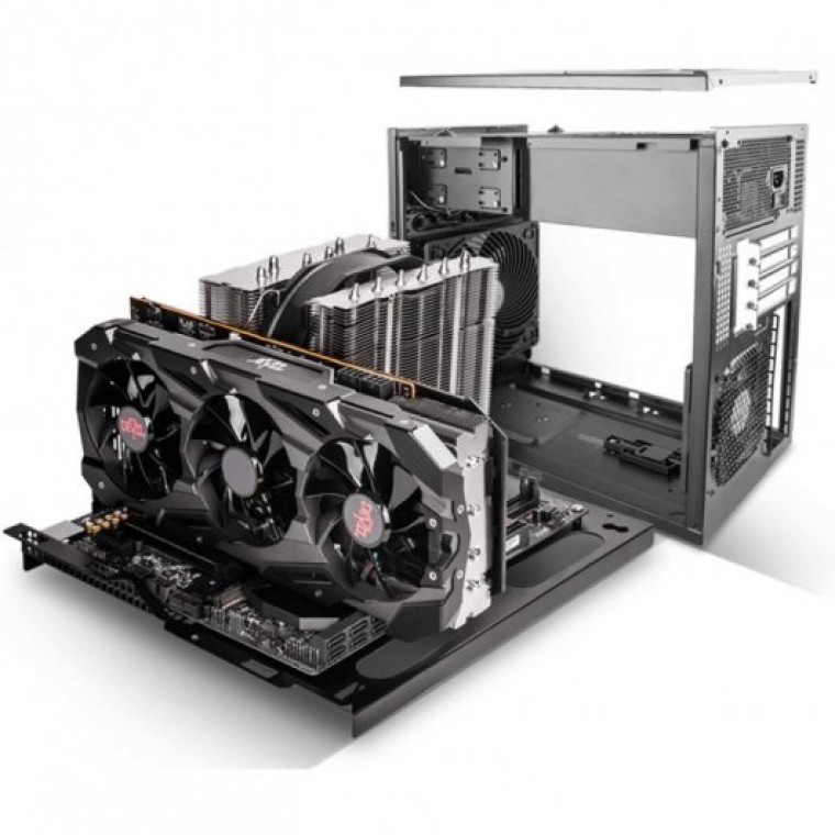 SilverStone SST-CS330B Micro ATX Negra