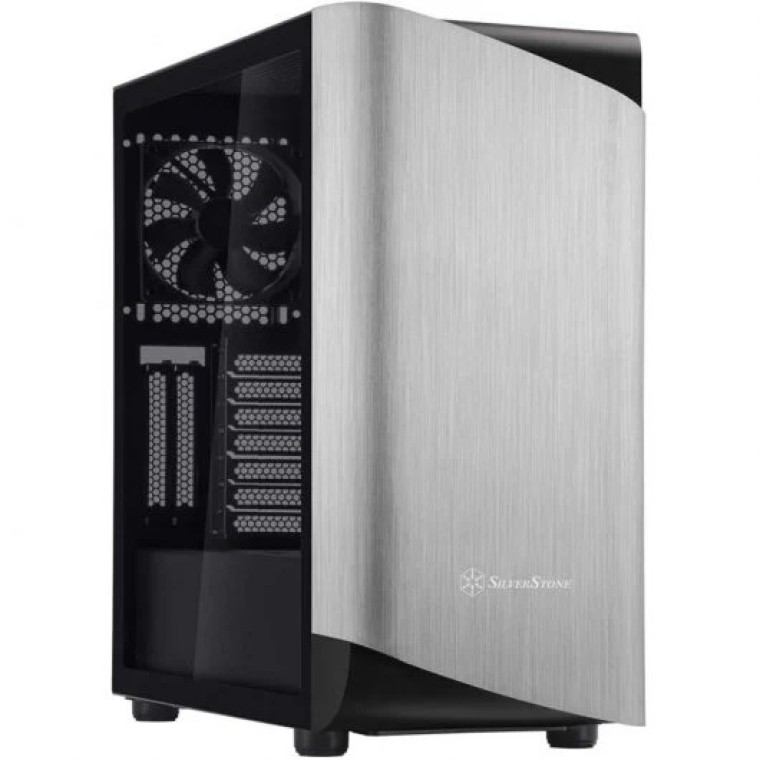 Silverstone Seta A1 Cristal Templado Plata/Negra