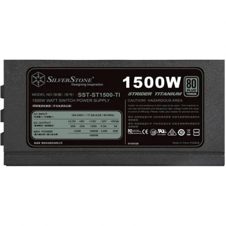 SilverStone ST1500-TI V1.1 1500W 80 Plus Titanium Modular