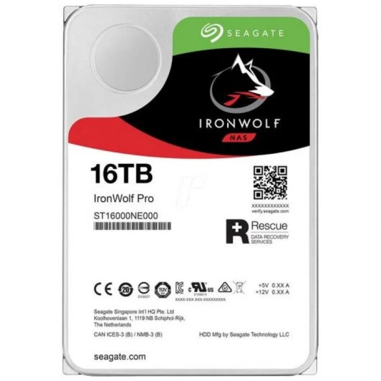 Seagate IronWolf Pro 3.5" NAS 16TB SATA 3