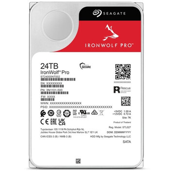 Disco Duro Seagate IronWolf Pro 3.5" 24TB SATA 3 Disco Duro Seagate IronWolf Pro 3.5" 24TB SATA 3