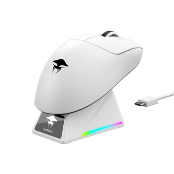 Ratón Havit StarBlaze-1 Wired & Wireless 26000 DPI Negro Blanco 6 Botones ABS Ratón Havit StarBlaze-1 Wired & Wireless 26000 DPI Negro Blanco 6 Botones ABS