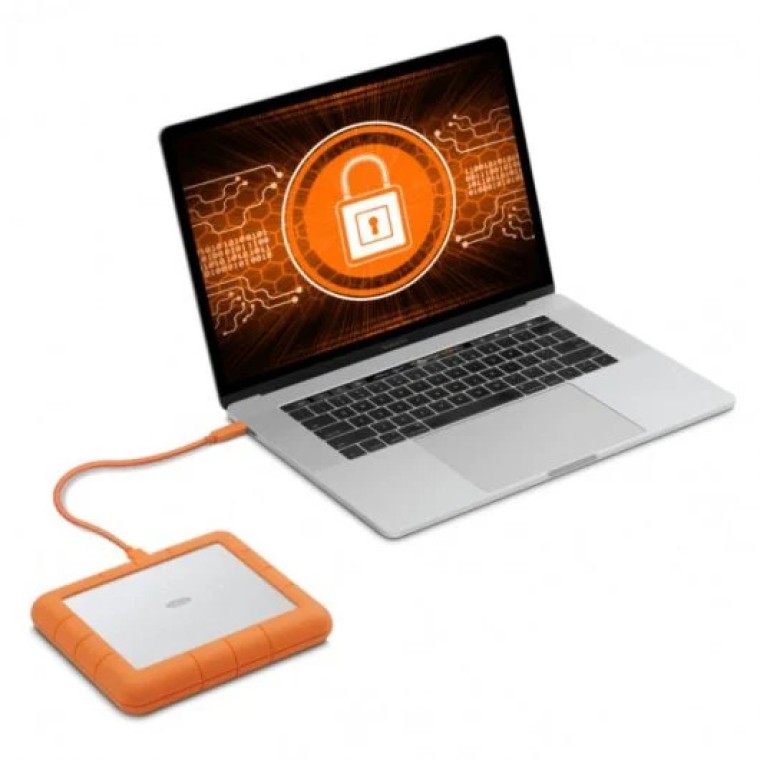 Lacie Rugged 4TB SSD 2.5" NVMe USB-C Naranja