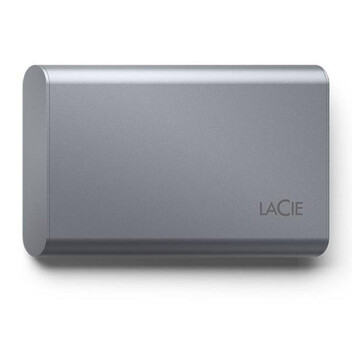 Disco Duro SSD externo LaCie Mobile SSD Secure 2TB NVMe Thunderbolt USB-C 1050MB/s Gris