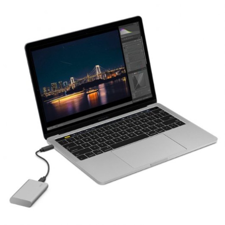 Lacie Portable 1TB SSD 2.5" NVMe USB-C Plata