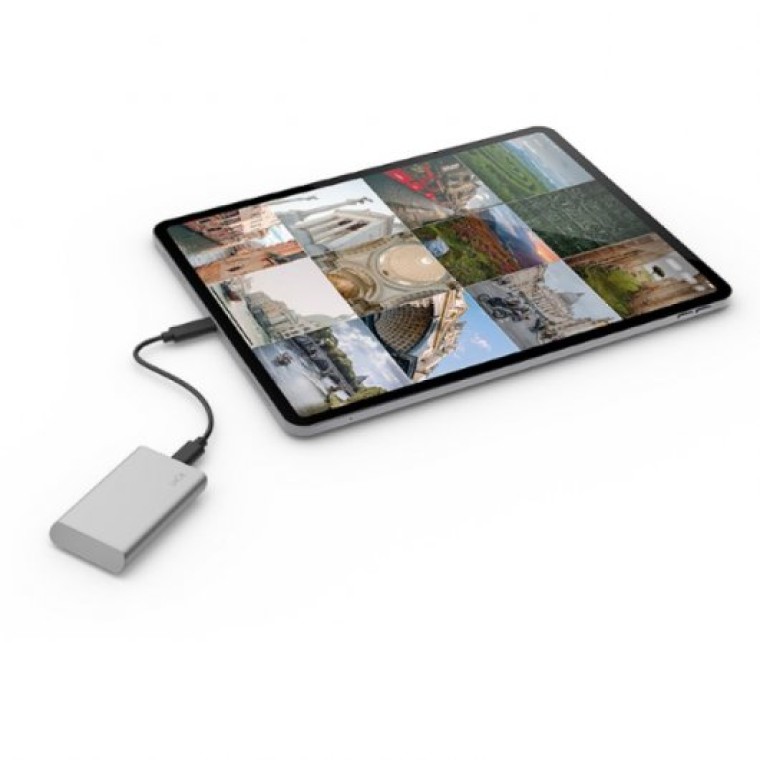 Lacie Portable 1TB SSD 2.5" NVMe USB-C Plata