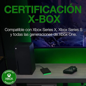 Disco Duro Seagate Game Drive STKX4000402 4TB USB 3.2 Licencia Oficial Xbox Negro