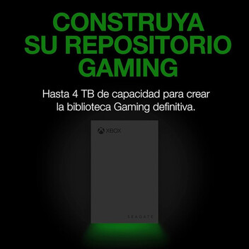 Disco Duro Seagate Game Drive STKX4000402 4TB USB 3.2 Licencia Oficial Xbox Negro