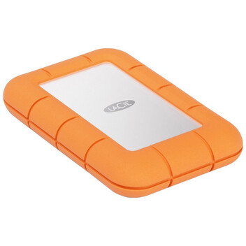 Disco Duro Lacie Rugged Mini SSD Externo 4TB USB-C 3.2 Gen 2x2 Naranja