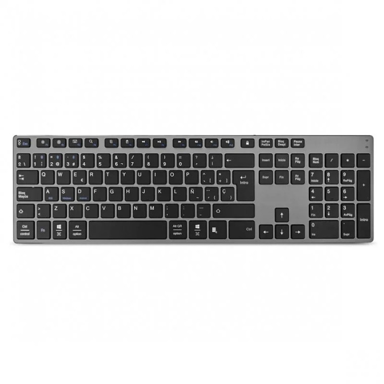 Subblim Advance Extended Grey Teclado Bluetooth