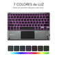 Subblim Smart Backlit Teclado Bluetooth con Touchpad Gris