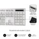 Subblim Ergo Combo Teclado + Ratón Inalámbrico Plata/Blanco