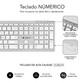 Subblim Pure Extended Teclado Inalámbrico Bluetooth Plata
