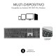 Subblim Pure Extended Teclado Inalámbrico Bluetooth Gris