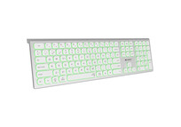 Subblim Master Teclado Inalámbrico Multidispositivo Retroiluminado Plata/Blanco