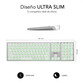 Subblim Master Teclado Inalámbrico Multidispositivo Retroiluminado Plata/Blanco Subblim Master Teclado Inalámbrico Multidispositivo Retroiluminado Plata/Blanco