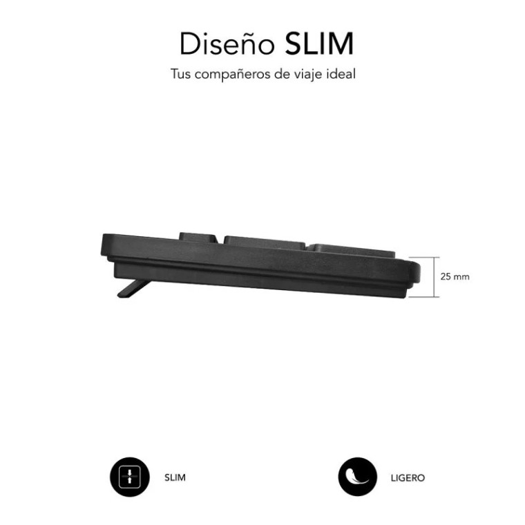 Subblim Business Slim Teclado Negro