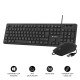 Subblim Pack Business Slim Teclado y Ratón 1200DPI Negro