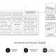 Subblim Combo Business Slim Teclado + Ratón USB Silencioso Blanco