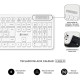 Subblim Combo Business Slim Inalámbrico Teclado + Ratón Blanco