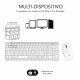 Subblim Prestige Combo Multidispositivo Teclado Inalámbrico + Ratón Plata/Blanco