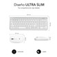 Subblim Prestige Combo Multidispositivo Teclado Inalámbrico + Ratón Plata/Blanco Subblim Prestige Combo Multidispositivo Teclado Inalámbrico + Ratón Plata/Blanco