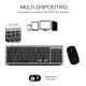 Subblim Prestige Combo Multidispositivo Teclado Inalámbrico + Ratón Gris/Negro