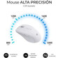 Teclado de membrana SUBBLIM Combo Dual Office Prowave Layout ES inalámbrico Bluetooth y USB blanco