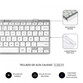 Subblim Combo Teclado y Ratón Inalámbrico Blanco