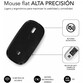Subblim Dual Flat Ratón Óptico Inalámbrico 1600DPI Negro Subblim Dual Flat Ratón Óptico Inalámbrico 1600DPI Negro
