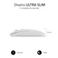 Subblim Dual Flat Ratón Óptico Inalámbrico 1600DPI Blanco
