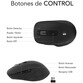 Ratón SUBBLIM inalámbrico Dual 1600 DPI Silent Click Battery Black
