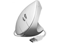 Ratón SUBBLIM con cable 1600 DPI Silent Click ergonómico vertical 6 botones blanco