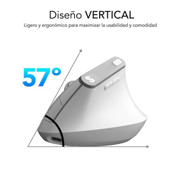 Ratón SUBBLIM inalámbrico 4000 DPI vertical ergonómico Bluetooth dual Ratón SUBBLIM inalámbrico 4000 DPI vertical ergonómico Bluetooth dual